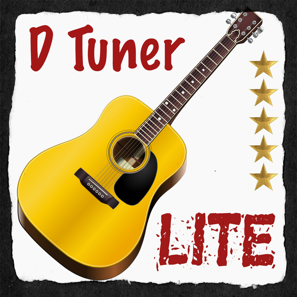 Acoustic Guitar Tuner D Tuner LiteiPhone最新人気アプリランキング【iOSApp】